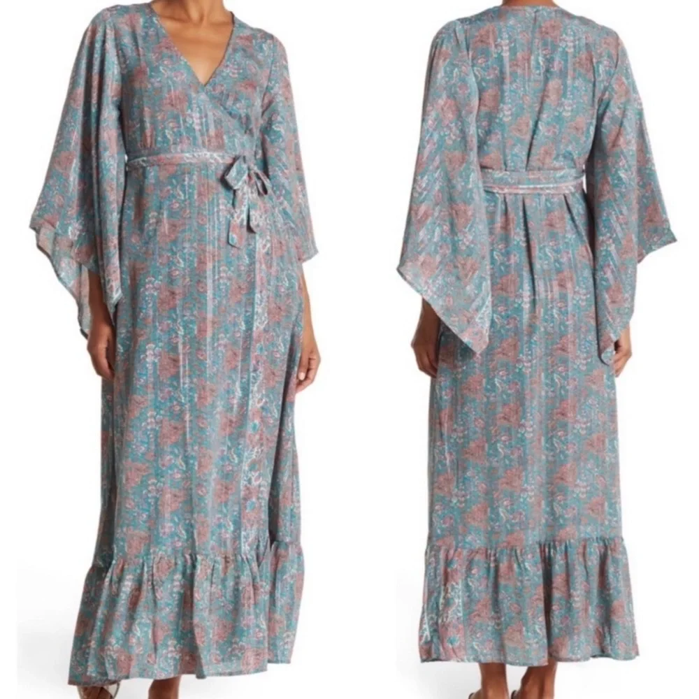 RAGA DRESS KASSIE WRAP DRESS KIMONO SIZE M - Picture 12 of 12